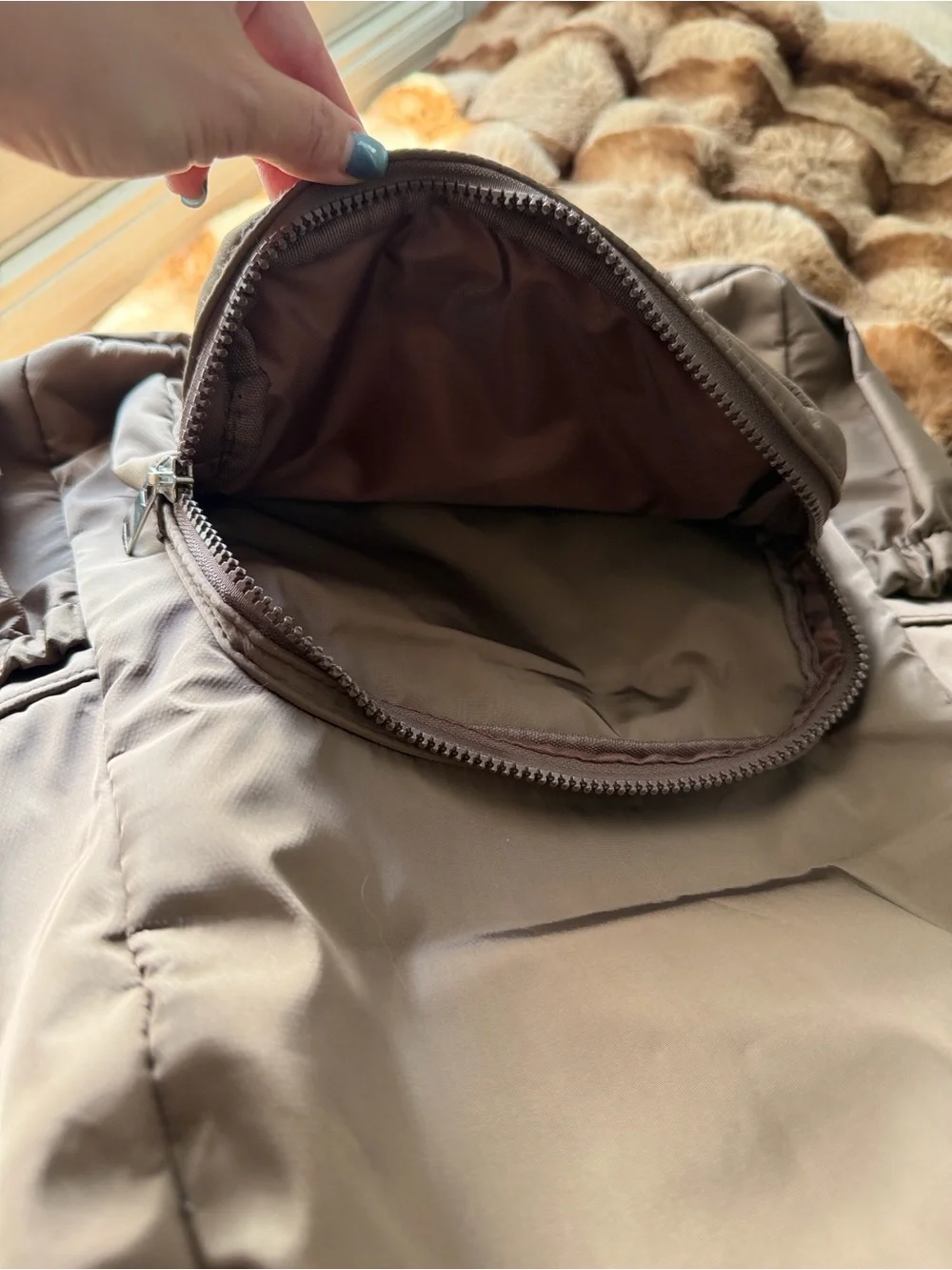 Moroccanoil Taupe Nylon Everyday Backpack
